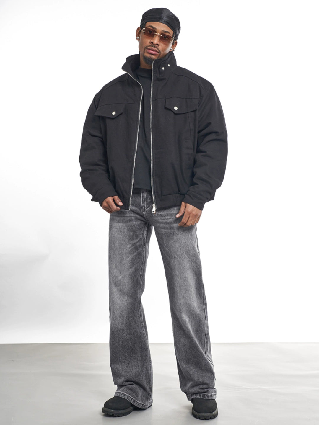 F3F Select Basic Black Gray Washed Jeans | Face 3 Face