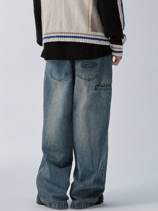 F2CE Washed Double Waist Layer Jeans | Face 3 Face