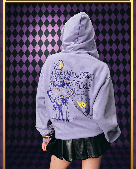 MEDM × JOJO Washed Graphic Print Zip Up Hoodie | Face 3 Face