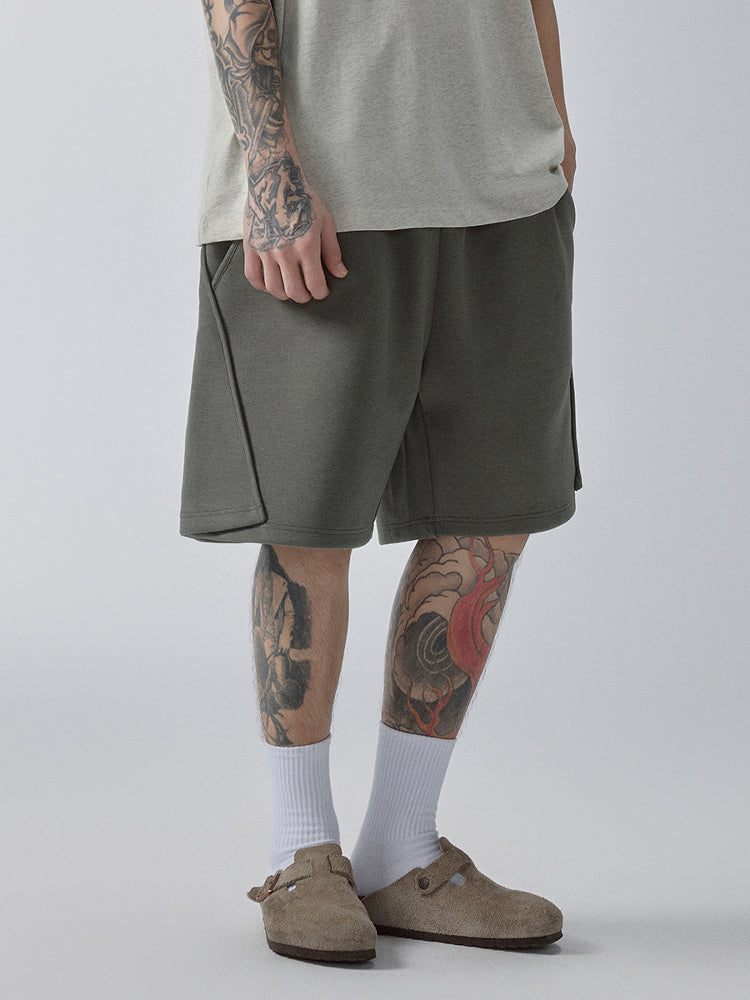 F2CE Deconstructed Embroidered Sweat Shorts | Face 3 Face