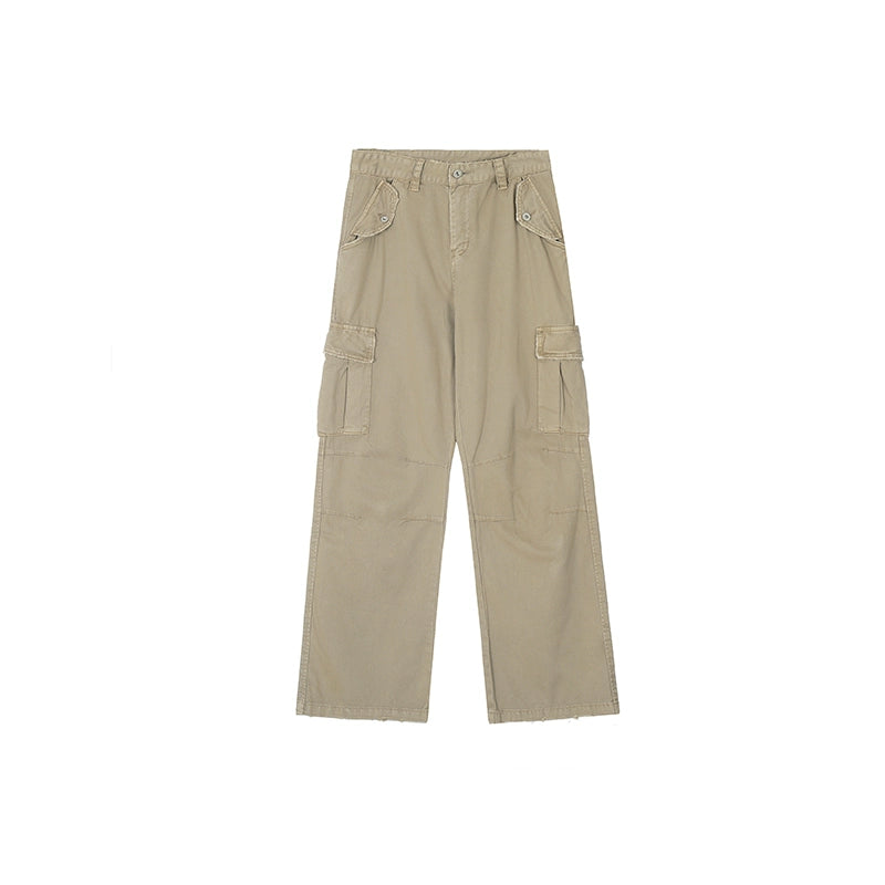 Achock Large Pocket Washed Work Cargo Pants | Face 3 Face