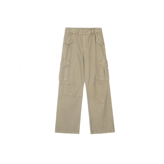 Achock Large Pocket Washed Work Cargo Pants | Face 3 Face