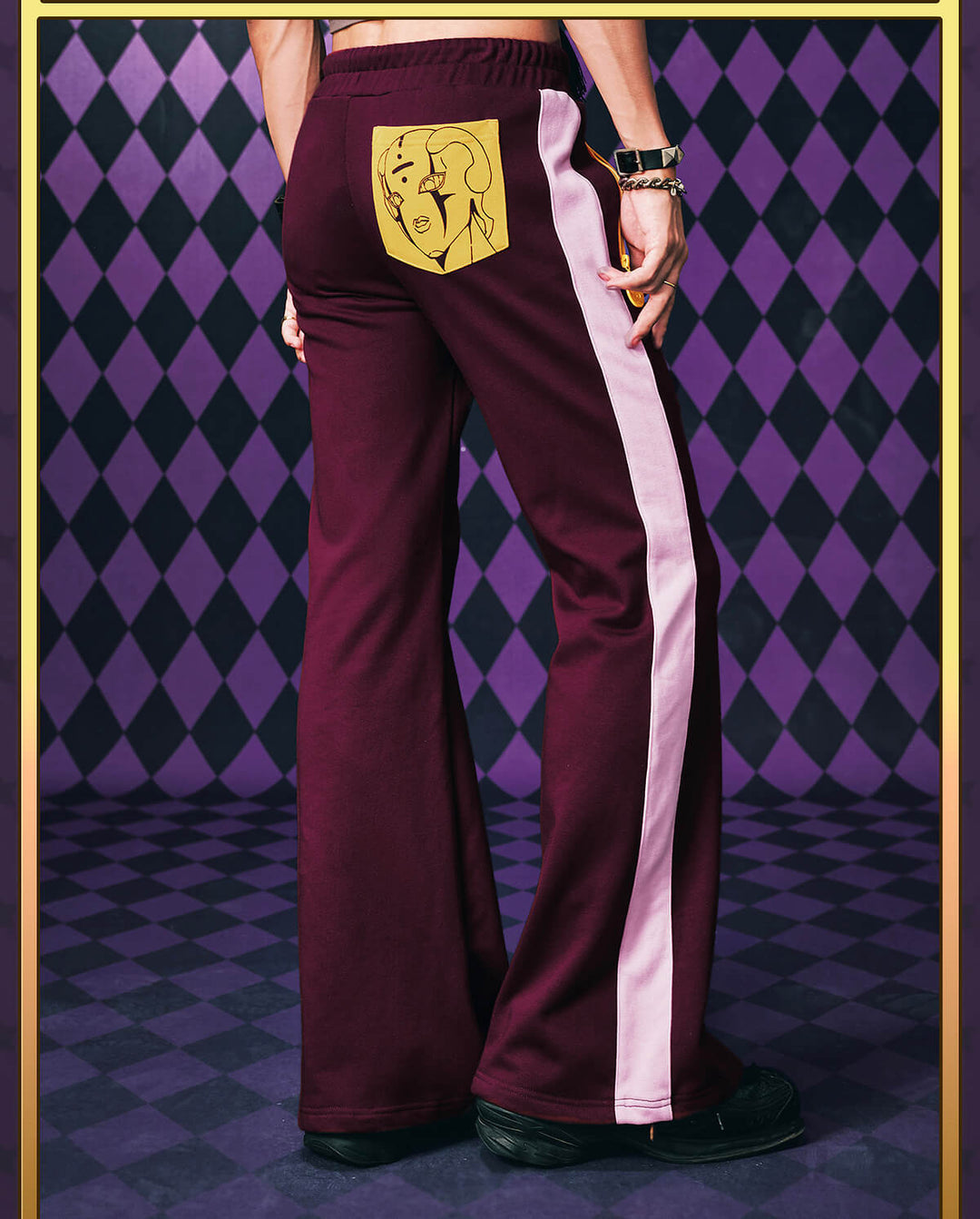 MEDM × JOJO Color Block Side Stripe Track Pants | Face 3 Face