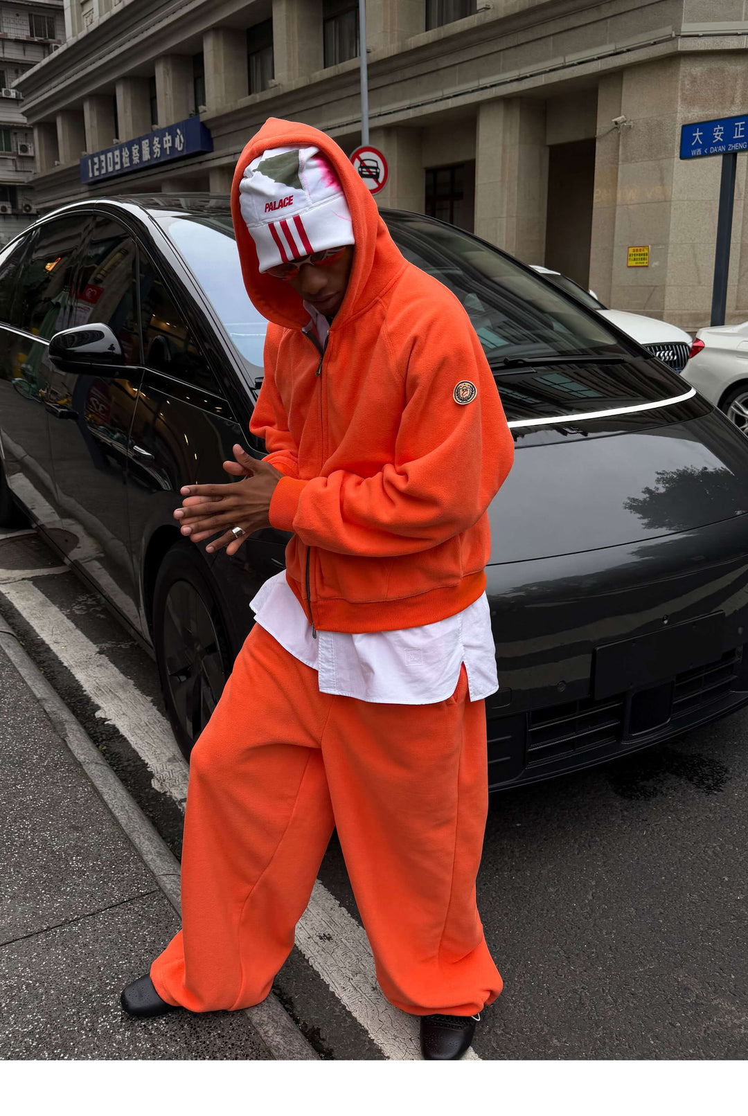 STEEPC Fleece Zip Up Hoodie and Sweatpants Set | Face 3 Face