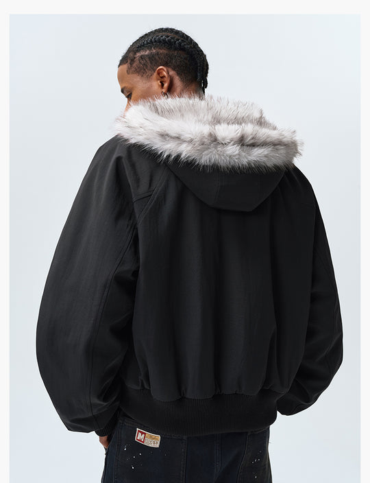 MEDM Fur-Lined Hooded Jacket | Face 3 Face