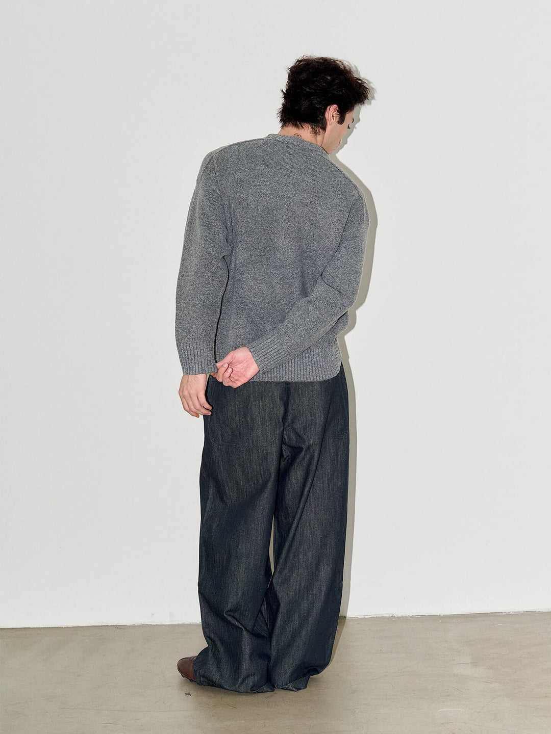 LIBERAFIT Raw Denim Pleated Dress Baggy Jeans | Face 3 Face
