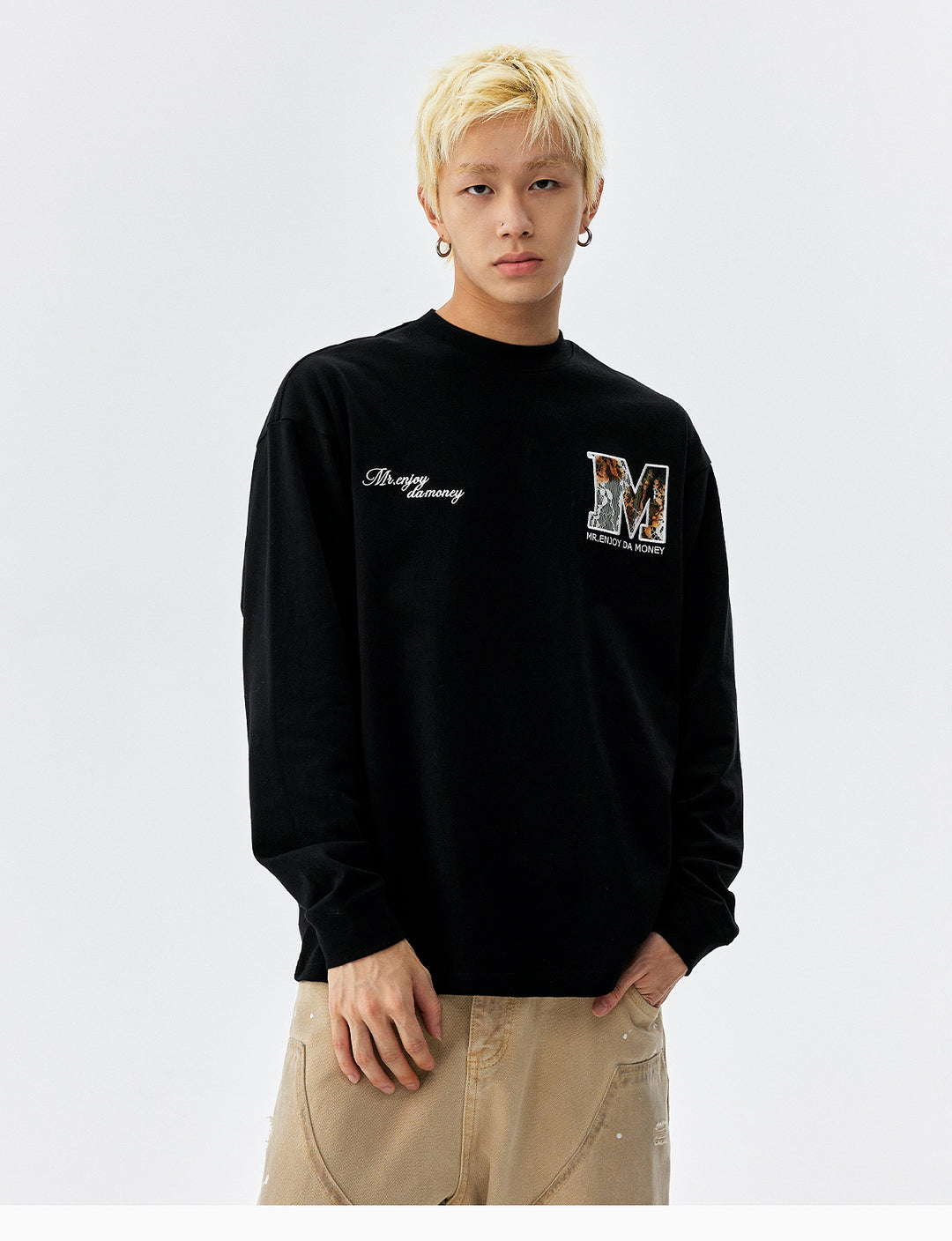 MEDM Fire Lace Logo Patch Long Sleeve Tee | Face 3 Face