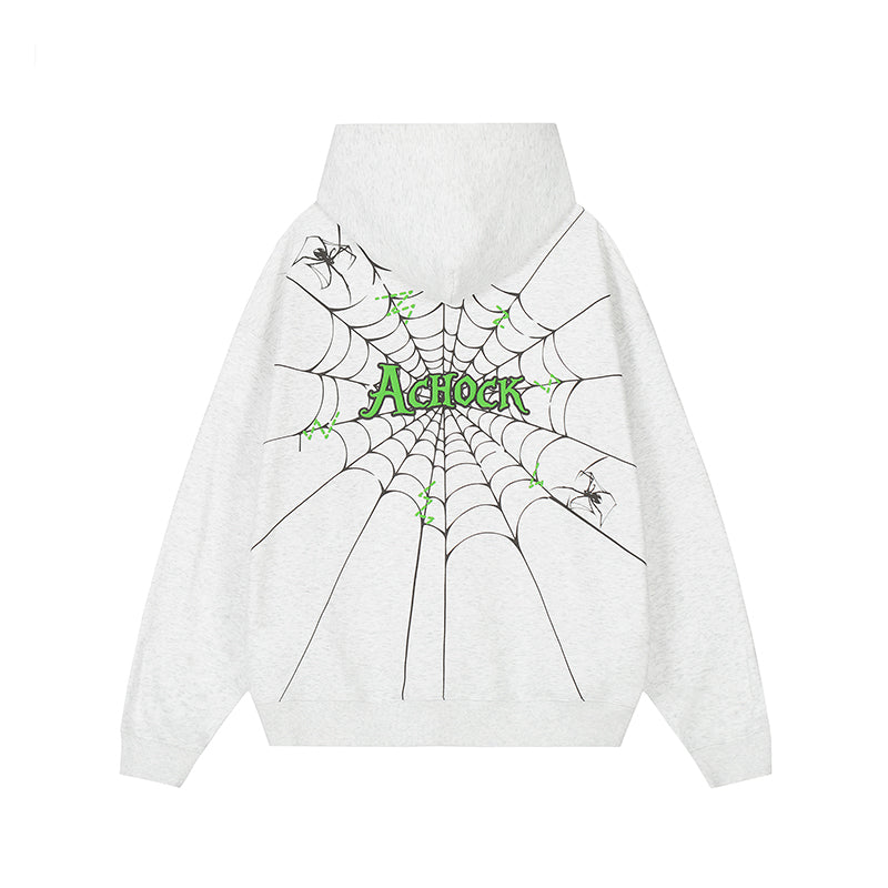 Achock Spider Web Foam Hoodie