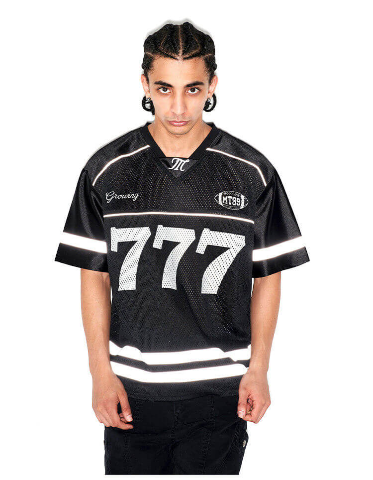 F3F Select 777 Numbering Reflective Stripe Mesh Short Sleeve Hockey Jersey | Face 3 Face