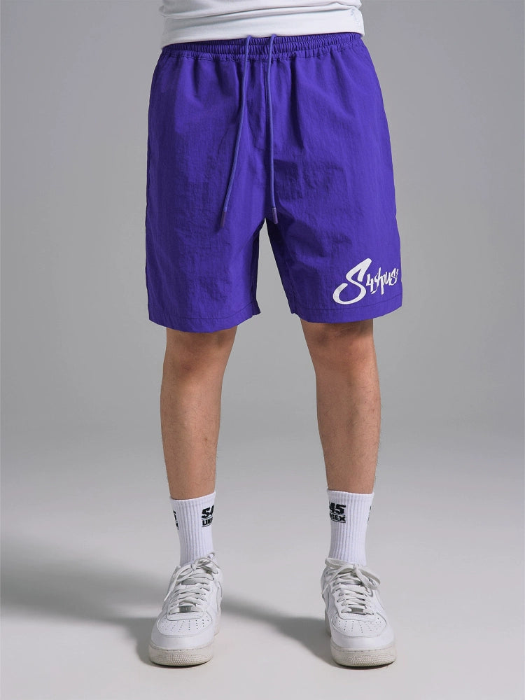 S45 Nylon Logo Print Track Shorts | Face 3 Face