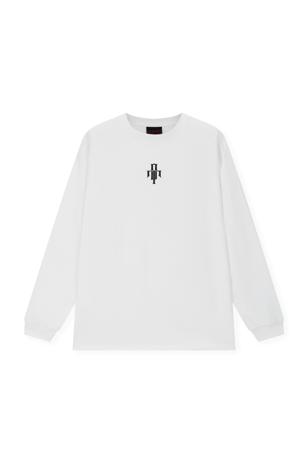 DICETINY Basic Logo Print Long Sleeve Tee | Face 3 Face