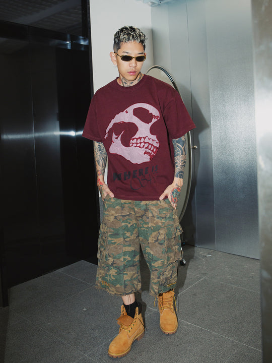 S45 Multi-Pocket Workwear Camouflage Cargo Shorts | Face 3 Face