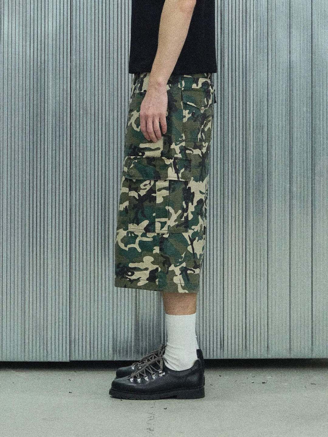 S45 Camouflage Ripstop Baggy Cargo Shorts | Face 3 Face