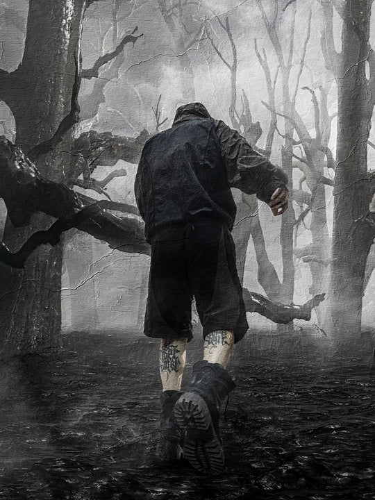 UNDERWATER Curved Mesh Patchwork Nylon Shorts | Face 3 Face