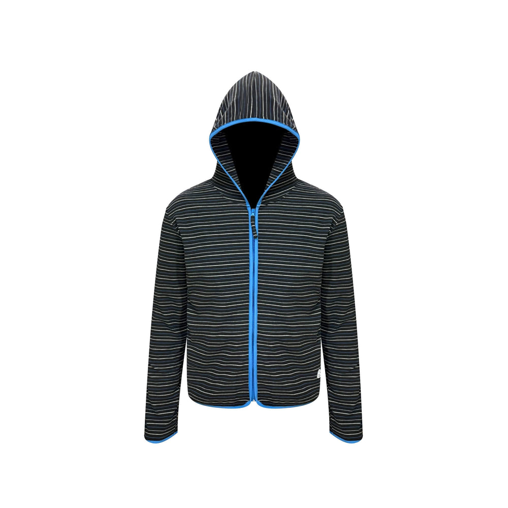 S45 Soft Textured Striped Zip Up Hoodie | Face 3 Face