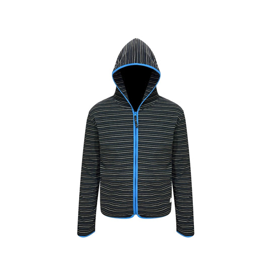 S45 Soft Textured Striped Zip Up Hoodie | Face 3 Face