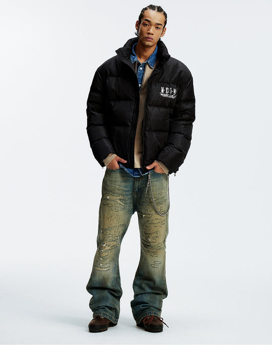 MEDM Honeycomb Pattern Down Jacket | Face 3 Face