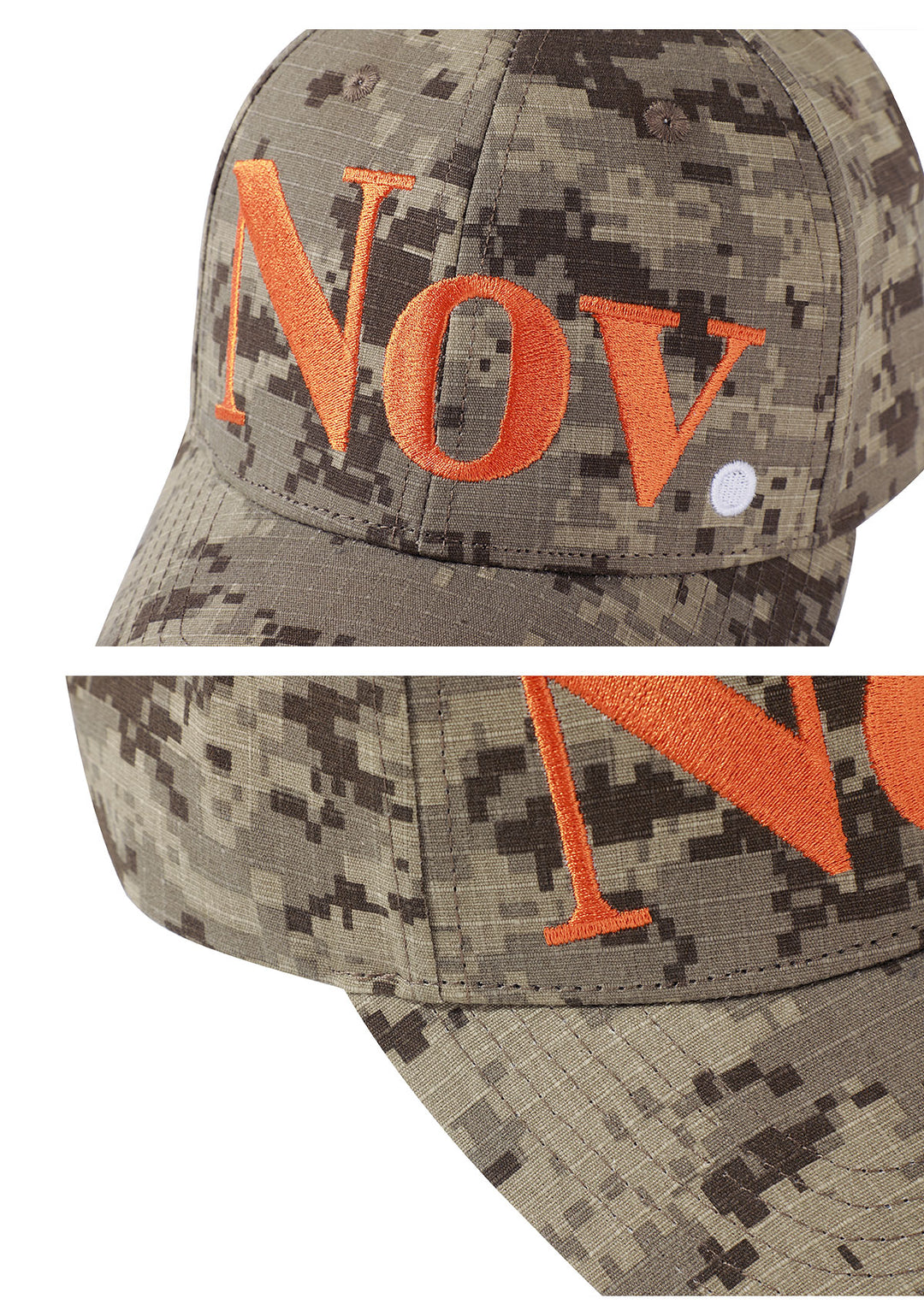 NOVACAM Pixel Camo NOV Logo Embroidered Dad Hat | Face 3 Face