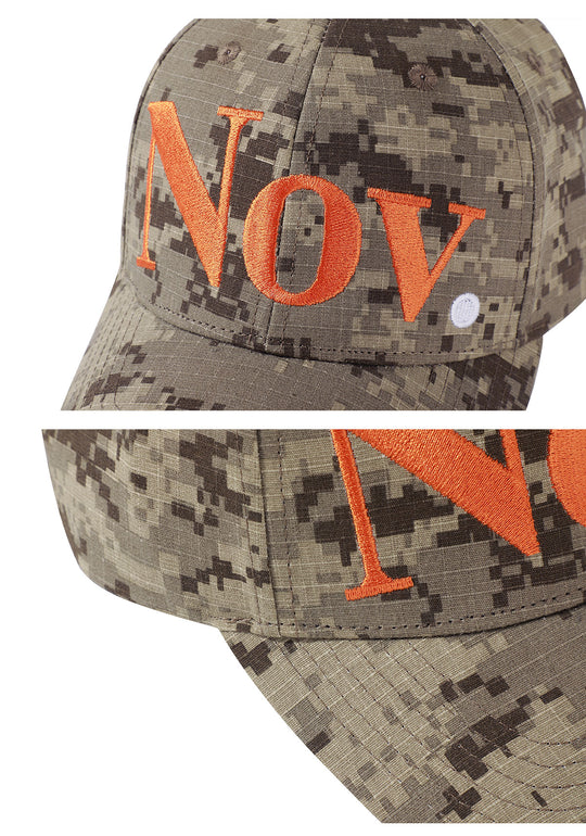 NOVACAM Pixel Camo NOV Logo Embroidered Dad Hat | Face 3 Face