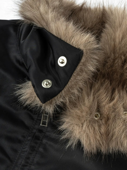 ANTIDOTE Fur Collar Bomber Jacket | Face 3 Face