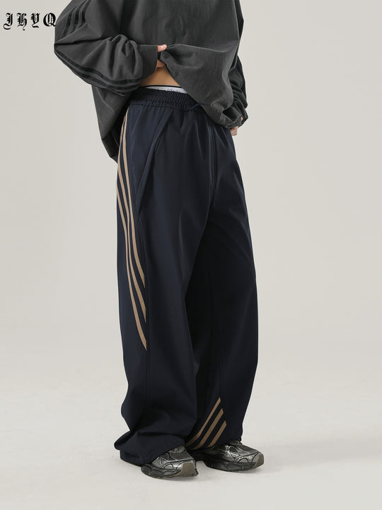 JHYQ Sports Striped Paratrooper Pants