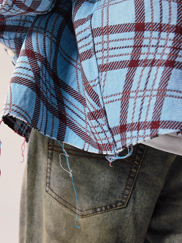 Remedy Wave Plaid Reversible Long Sleeve Shirt | Face 3 Face