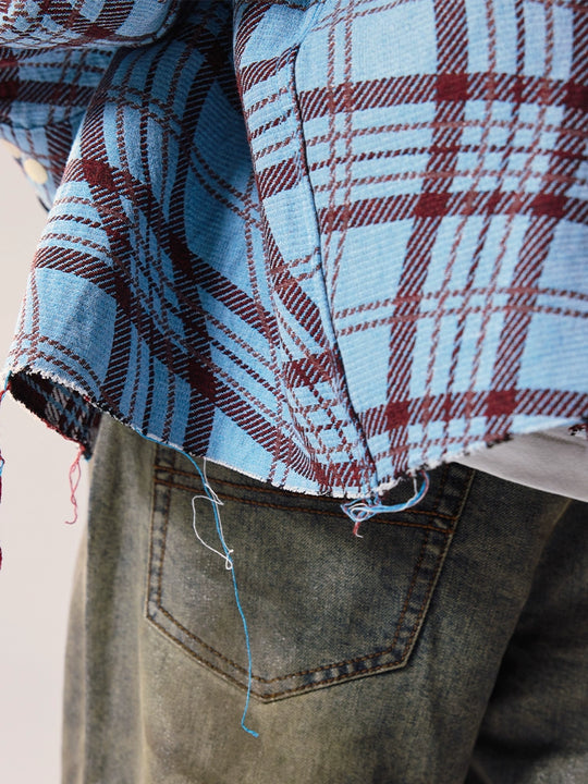 Remedy Wave Plaid Reversible Long Sleeve Shirt | Face 3 Face