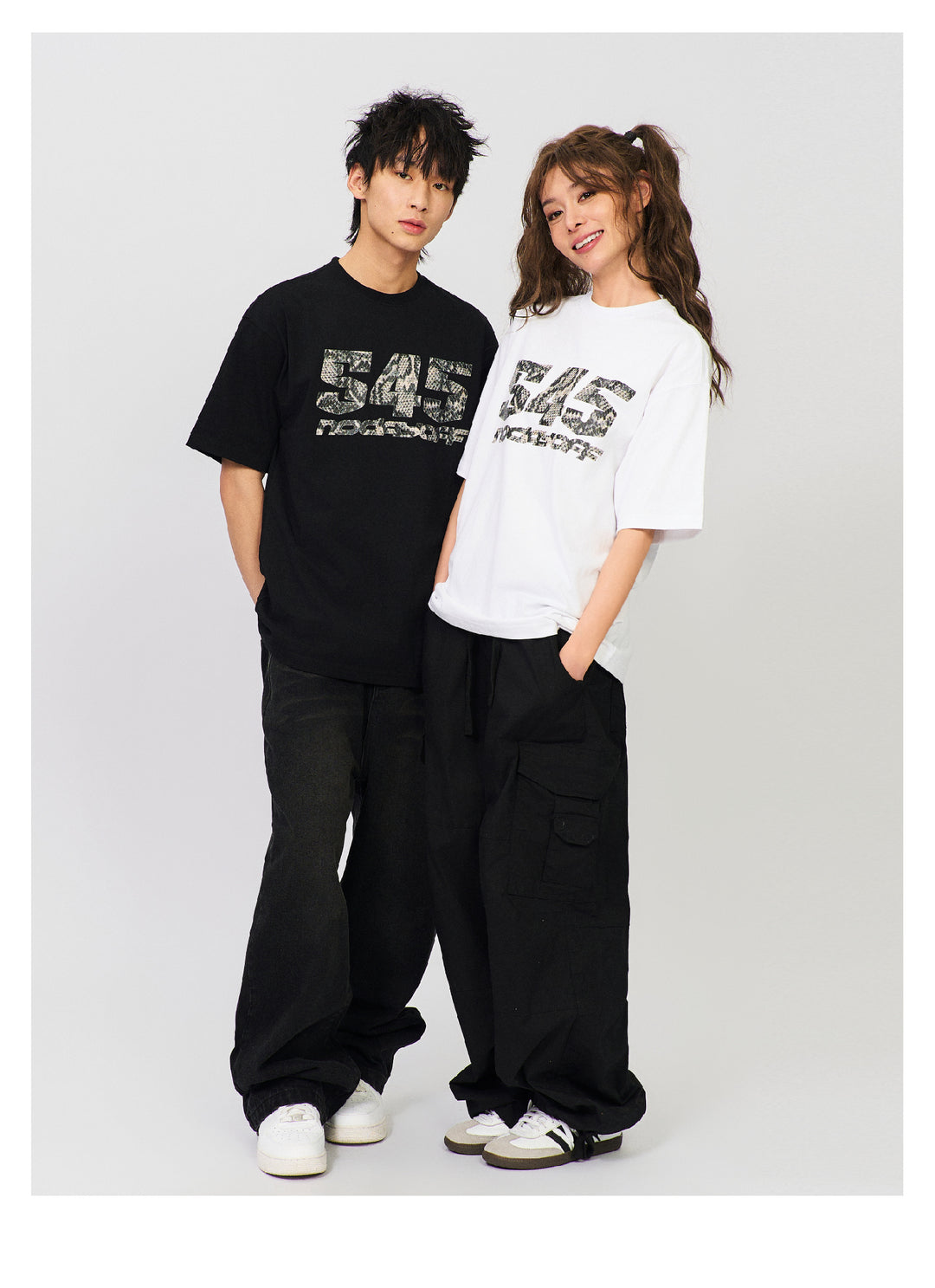 S45 Snake Pattern Basic Logo Tee | Face 3 Face