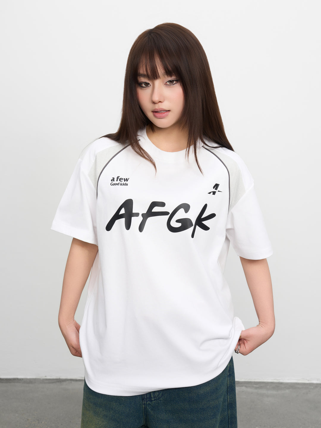 AFGK Mesh Patchwork Jersey Tee | Face 3 Face