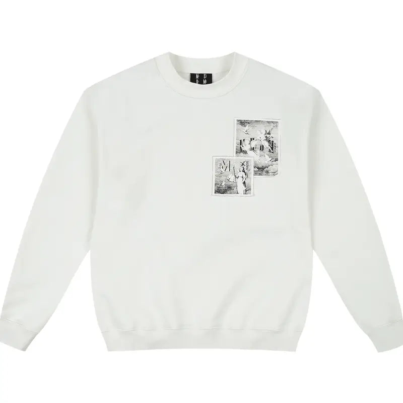 MEDM Angel Print Patch Sweatshirt | Face 3 Face