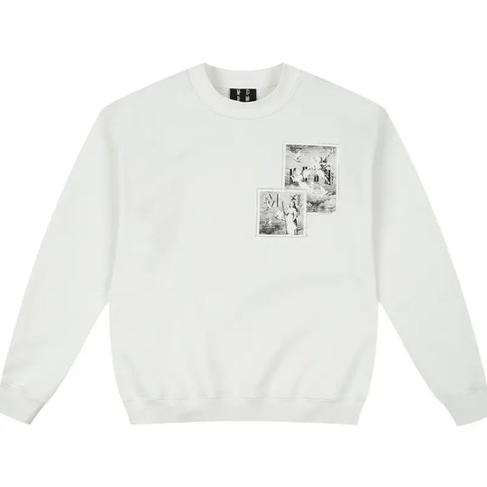 MEDM Angel Print Patch Sweatshirt | Face 3 Face