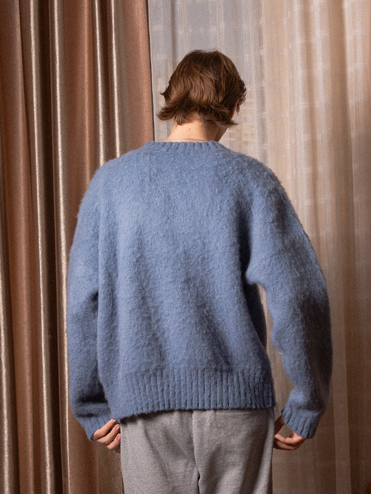 SOD Co. Mohair Blend Jacquard Knit Sweater | Face 3 Face