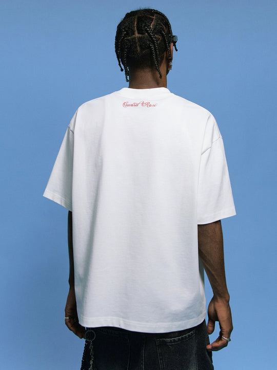 MEDM Sword and Rose Multicolor Diamond Tee | Face 3 Face