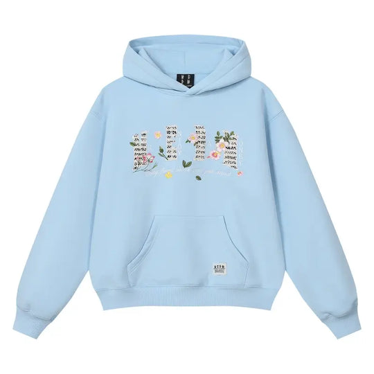 MEDM Mini Patchwork Floral Embroidered Hoodie | Face 3 Face