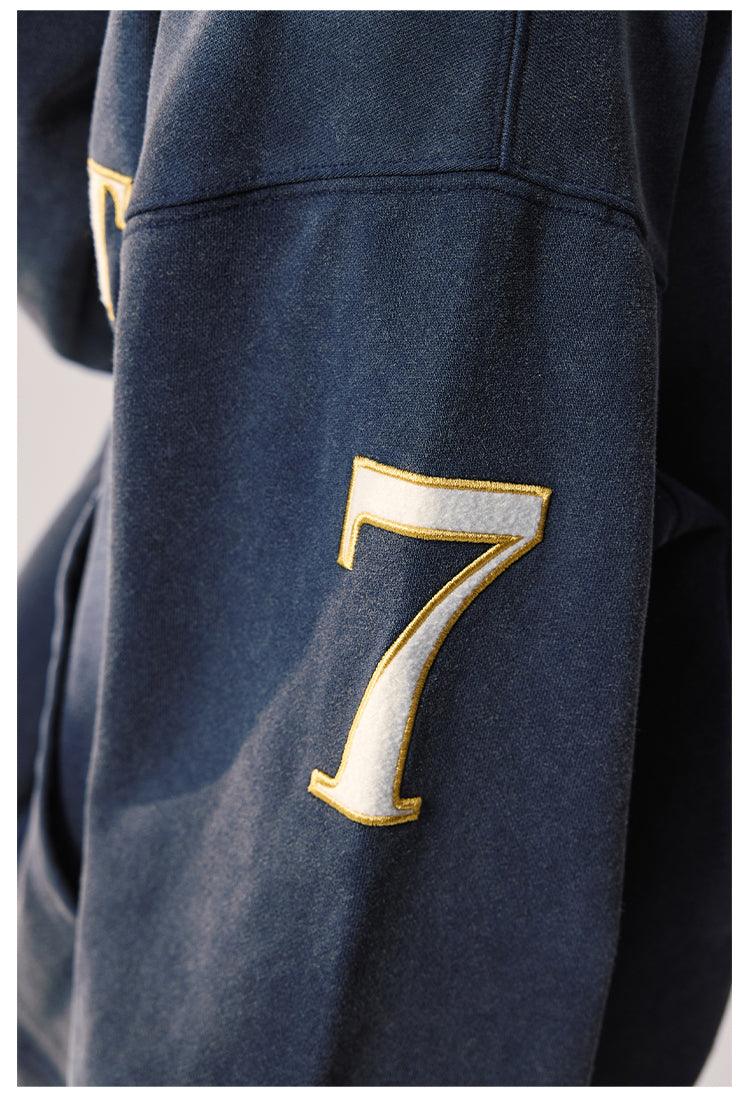 Remedy Washed Patch Embroidered Zip Up Hoodie | Face 3 Face