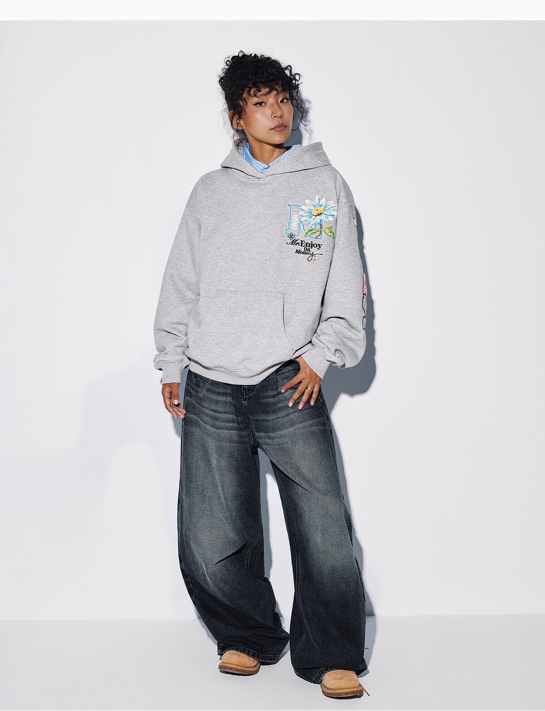 MEDM Daisy Floral Hoodie | Face 3 Face