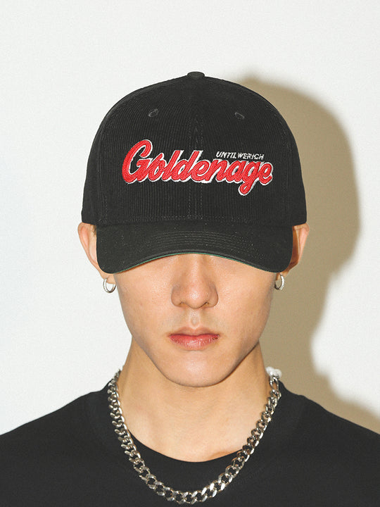 UNTILWERICH 3D Embroidered Corduroy Baseball Cap | Face 3 Face