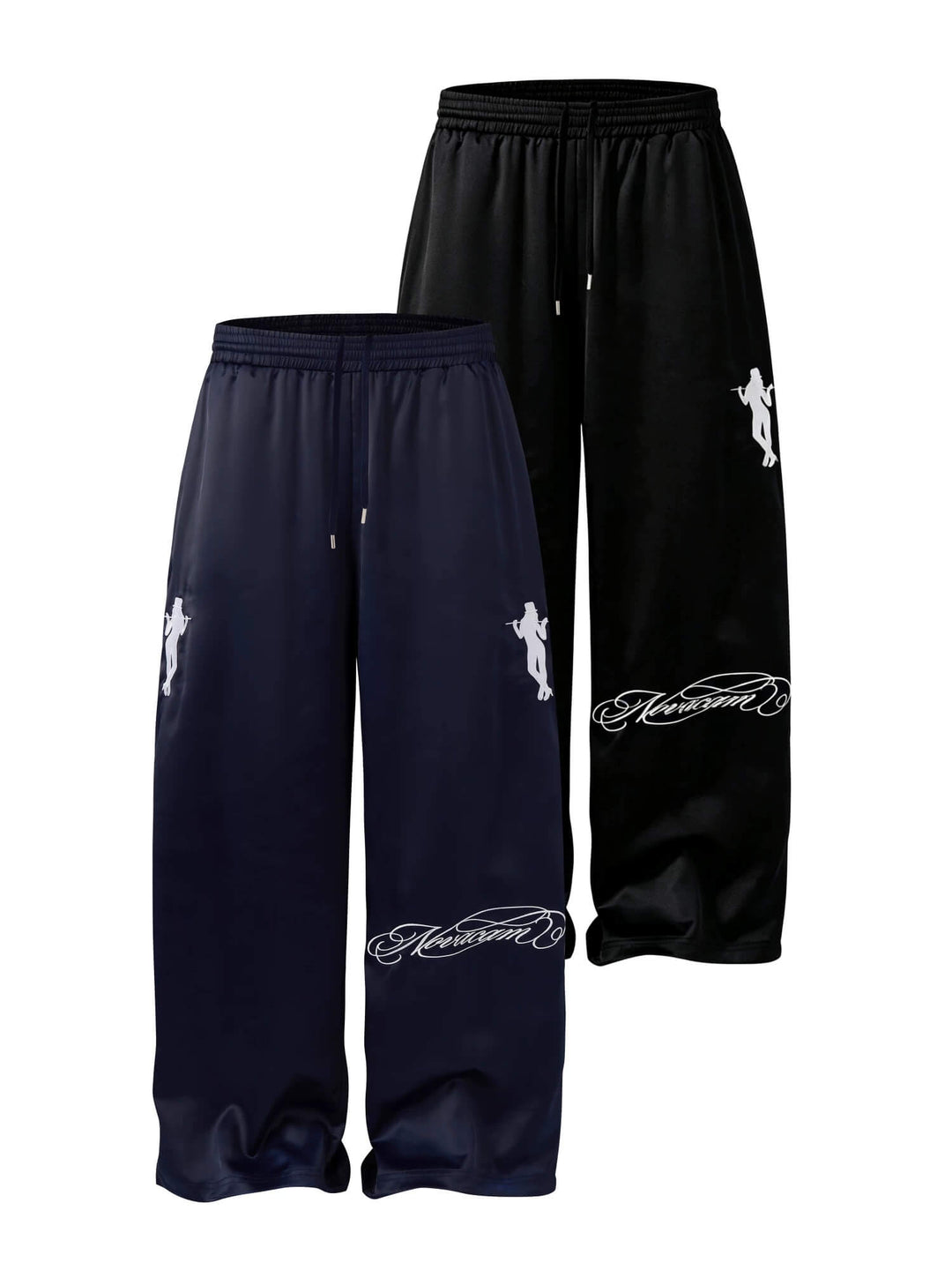 NOVACAM Satin Silky Baggy Track Pants | Face 3 Face