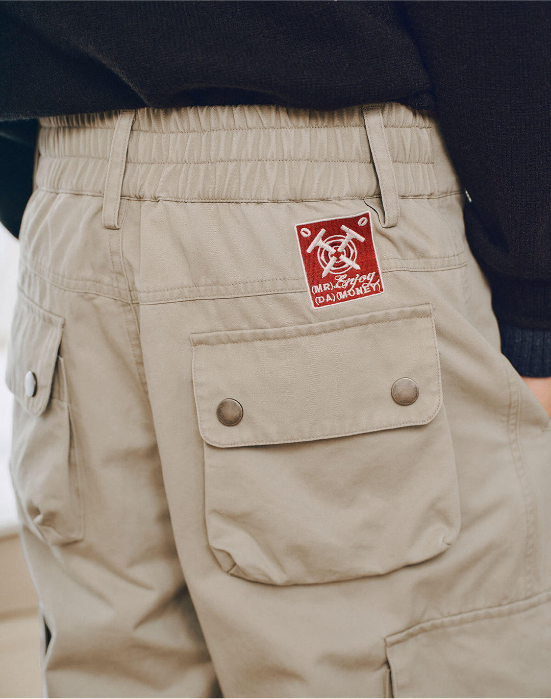 MEDM Logo Embroidered 3D Pocket Cargo Pants | Face 3 Face