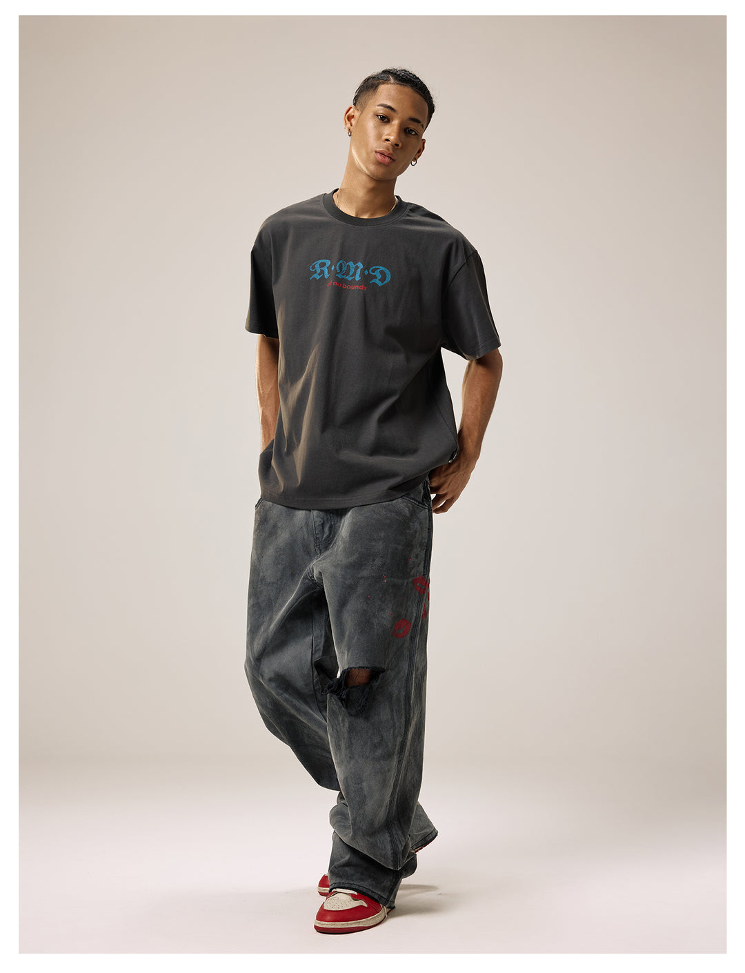 Remedy Kiss Mark Distressed Hole Work Painter Pants | Face 3 Face