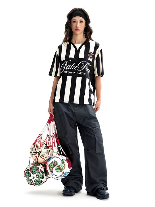 F3F Select Striped Polo Collar Short Sleeve Soccer Jersey | Face 3 Face