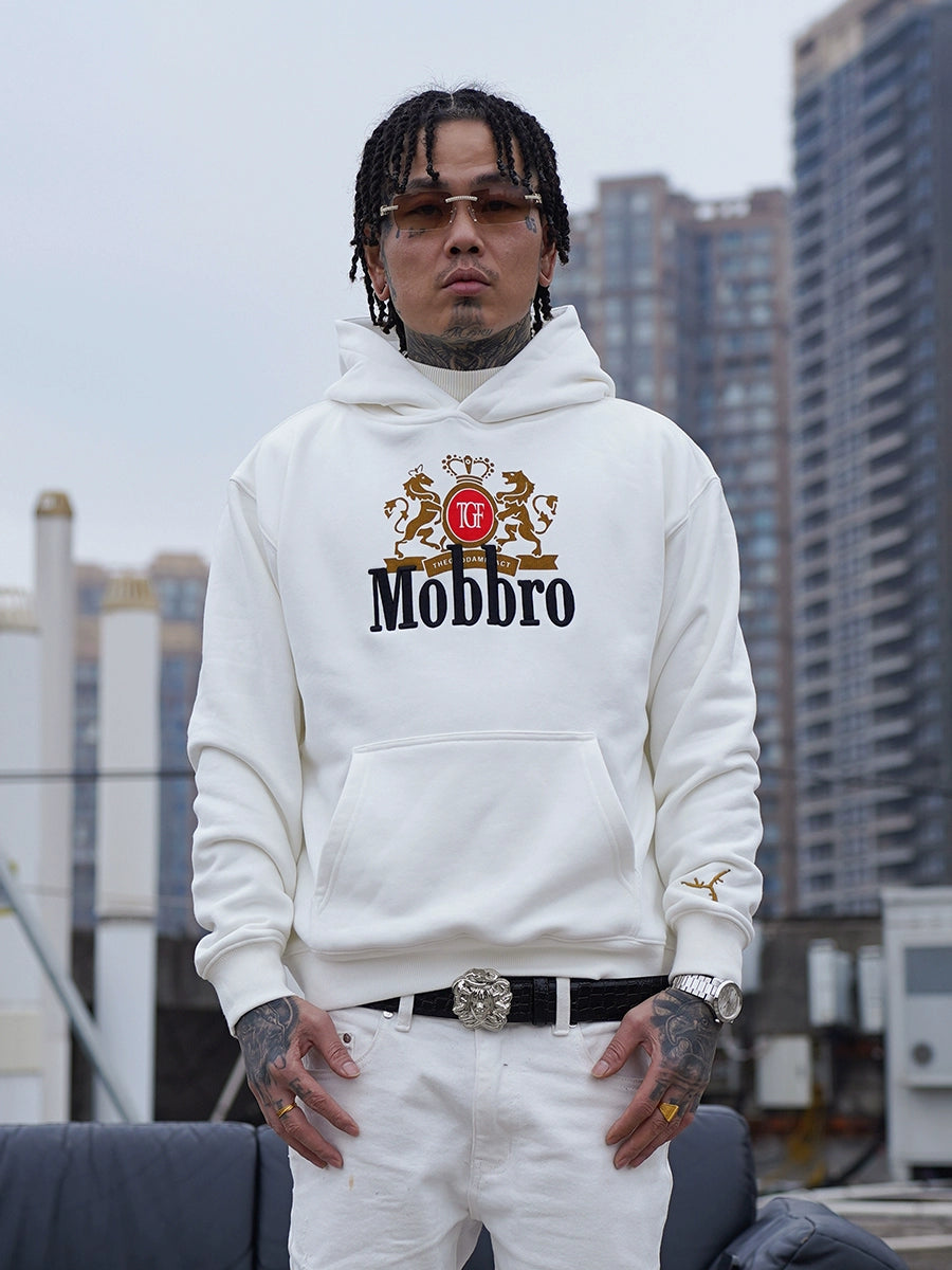 TGFCLUB Mobbro Embroidered Print Hoodie | Face 3 Face