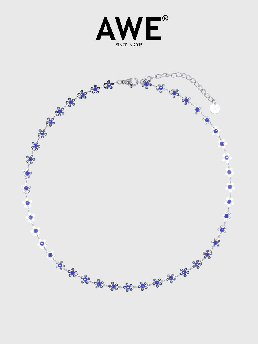 AWE Rainbow Small Daisy Chain Necklace | Face 3 Face