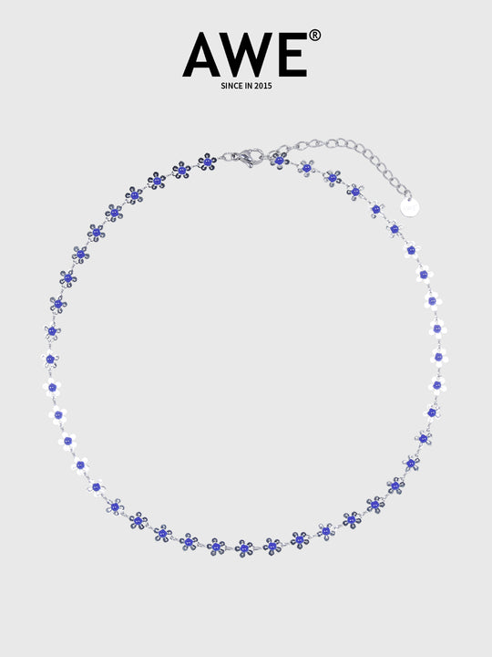 AWE Rainbow Small Daisy Chain Necklace | Face 3 Face