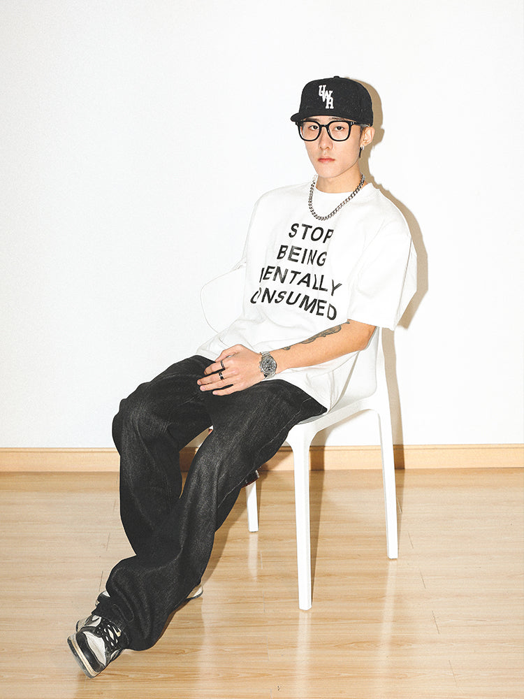 UNTILWERICH "STOP BEING MENTALLY CONSUMED" Print Tee | Face 3 Face