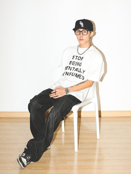 UNTILWERICH "STOP BEING MENTALLY CONSUMED" Print Tee | Face 3 Face