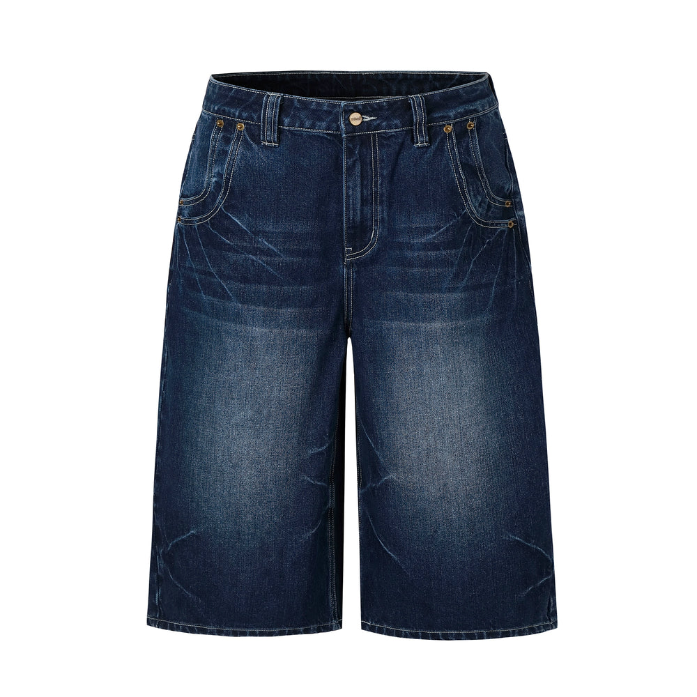 NOVACAM Washed Baggy Denim Shorts | Face 3 Face