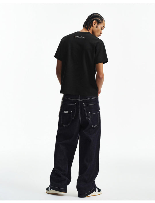 MEDM Small Leopard Logo Patch Long Sleeve Tee | Face 3 Face