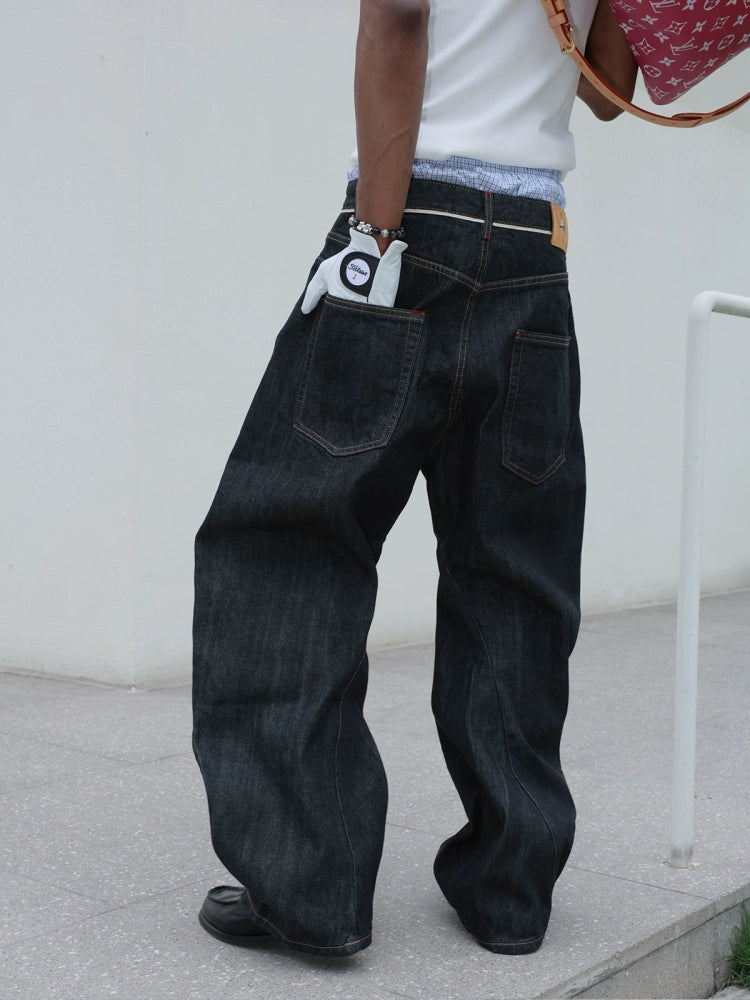 STEEPC Selvage Slash Detailed Button Machete Jeans | Face 3 Face