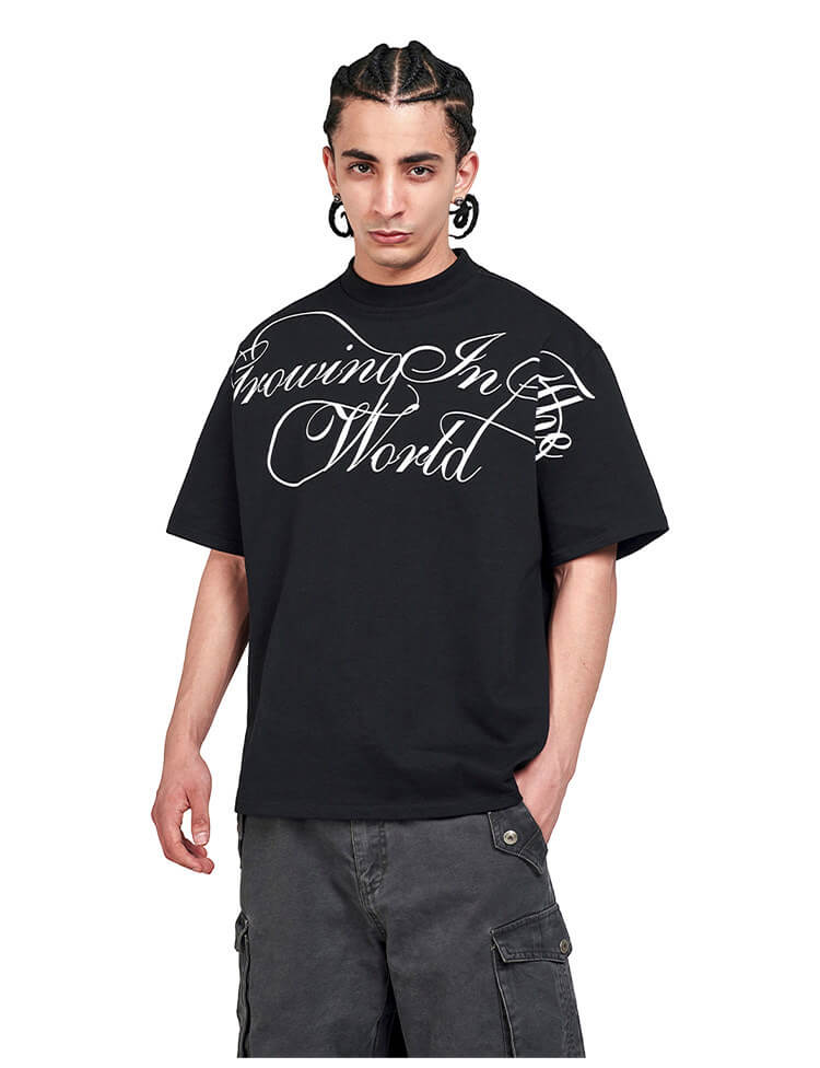 F3F Select Large Calligraphy Print Tee | Face 3 Face